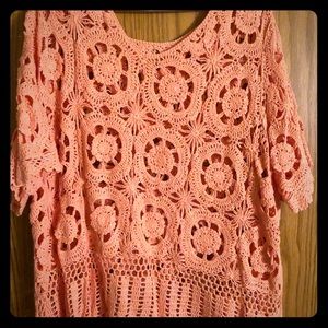 Vibrant peach sweater that screams spring!